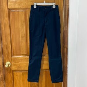 a&f straight navy pants